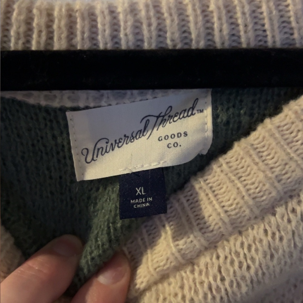Universal Thread Cream Knit Pullover - image 2